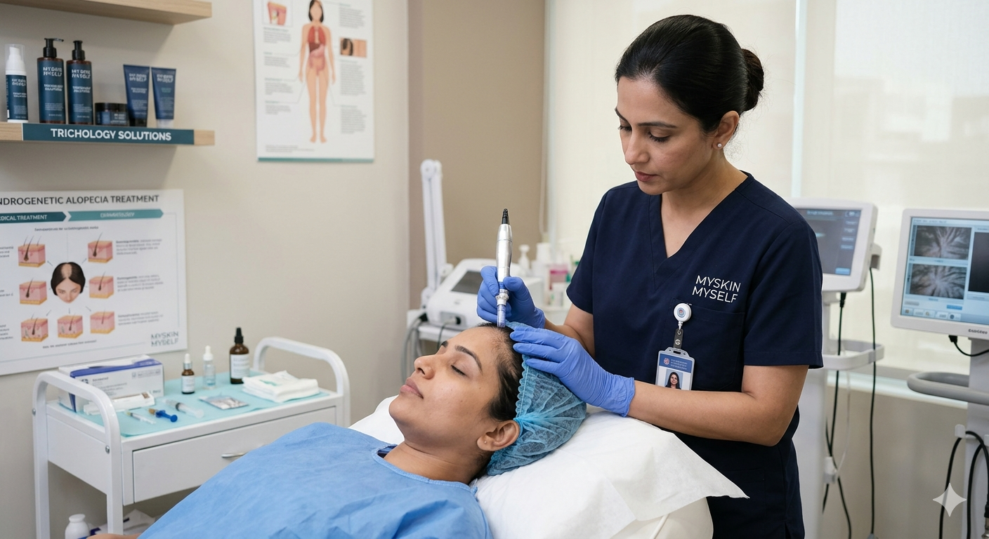 Androgenetic Alopecia Treatment in Gachibowli, Hyderabad - Myskin Myself