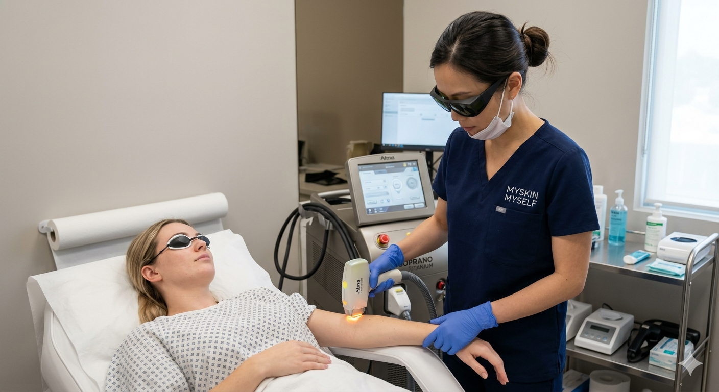 Full Arm Hair Removal in Gachibowli, Hyderabad - Myskin Myself